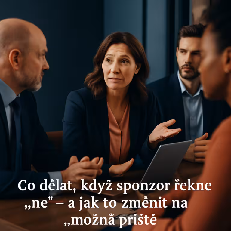 sponzoring: Jak proměnit 'ne' sponzora na budoucí spolupráci | Sponza.cz
