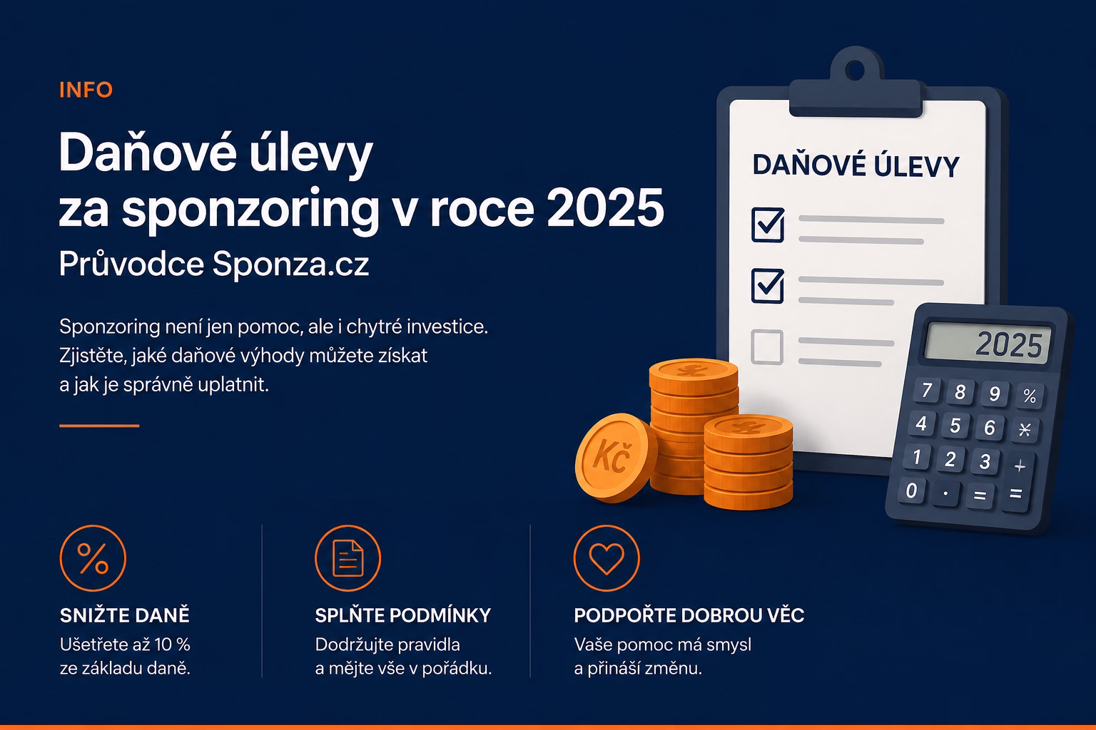 daně: Daňové úlevy za sponzoring v roce 2025: Kompletní průvodce | Sponza.cz