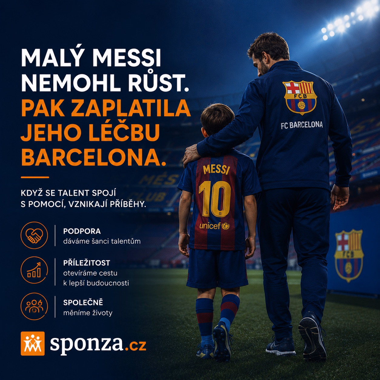 Ilustrační fotografie mladého Lionela Messiho v dresu Barcelony