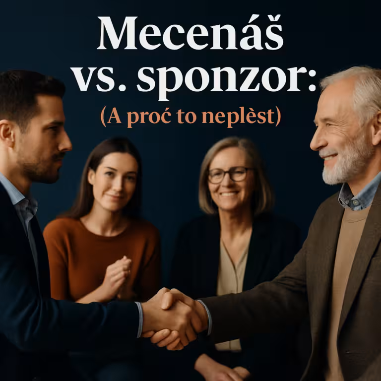 mecenáš: Mecenáš vs sponzor: rozdíl a jak je rozlišit | Sponza.cz