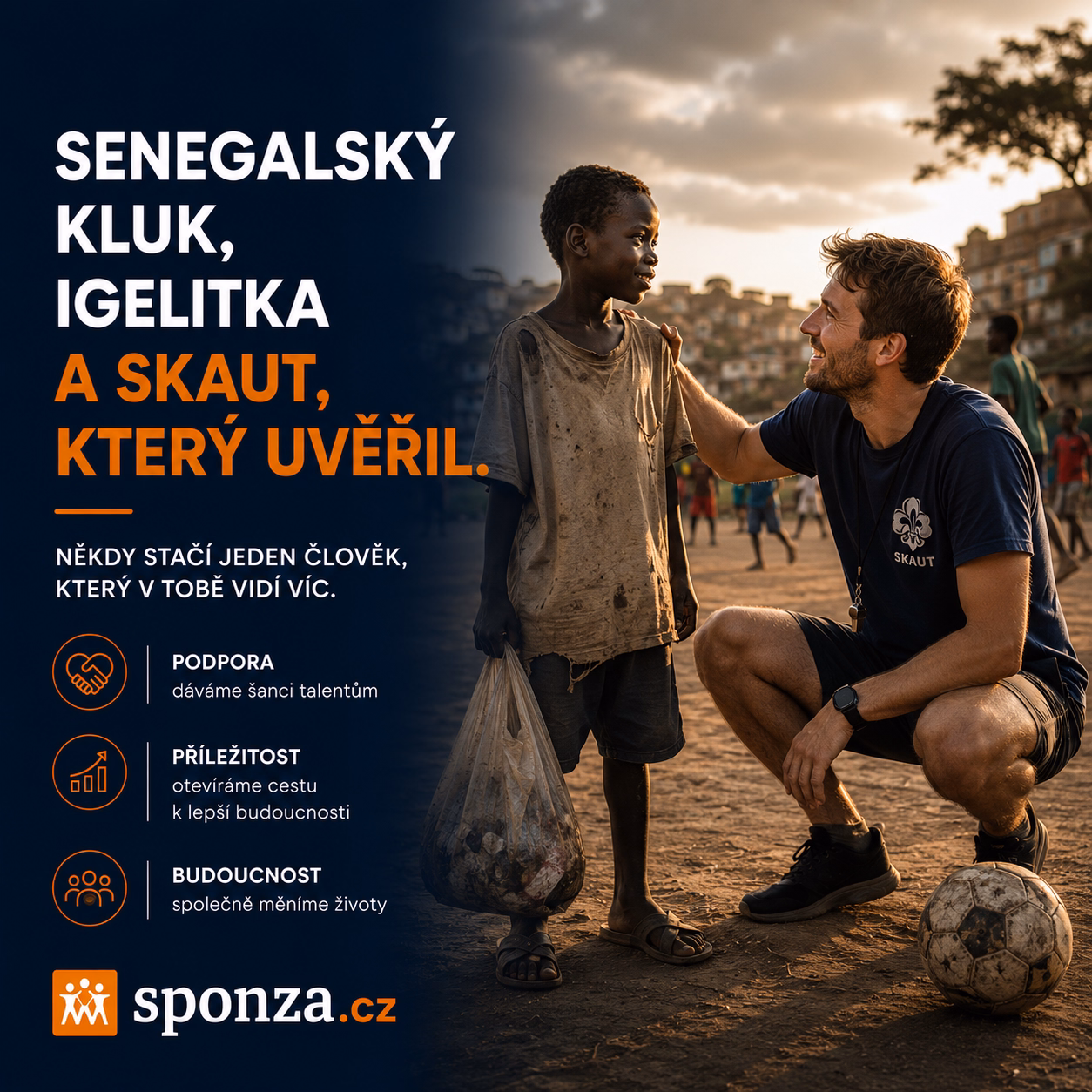 sponzor pomohl fotbalovému talentu: Senegalský kluk, igelitka a skaut, který uvěřil | Sponza.cz