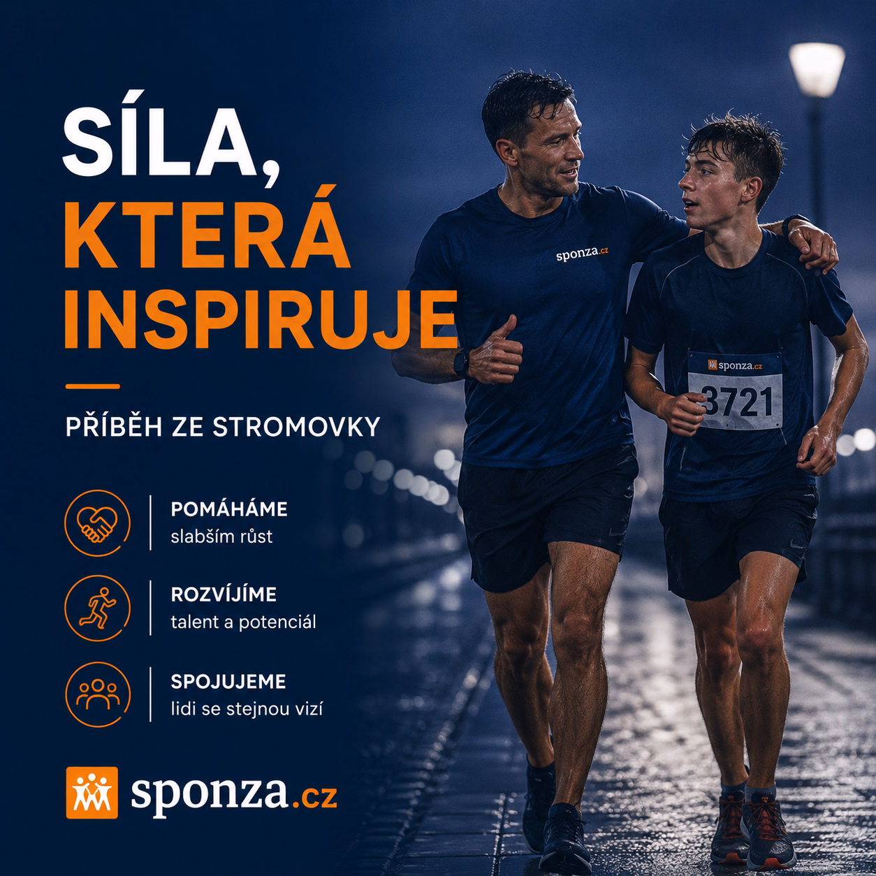 Silový trenér dává radu mladému běžci na dráze ve Stromovce