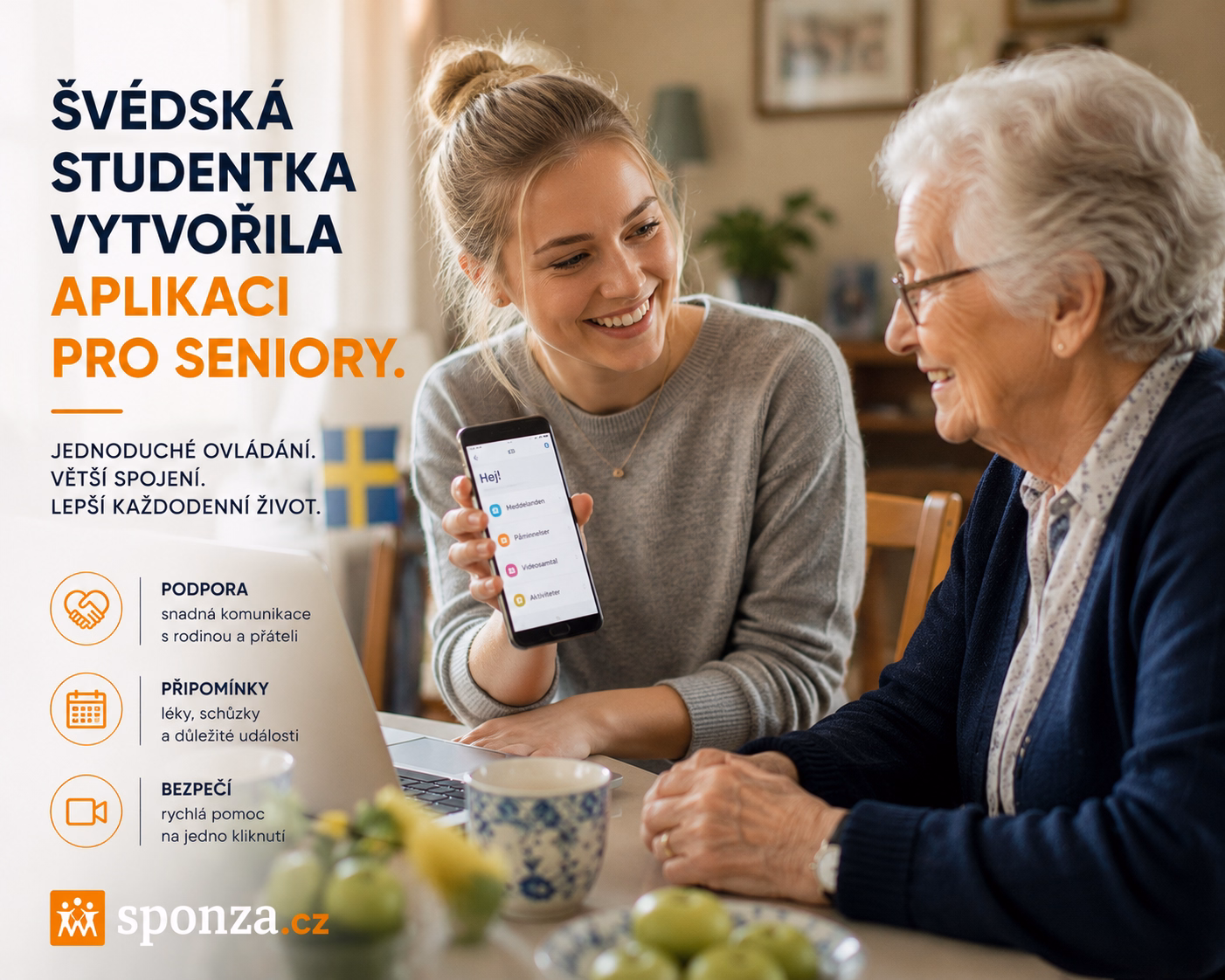 senior app: Swedish student builds senior-friendly app | Sponza.cz